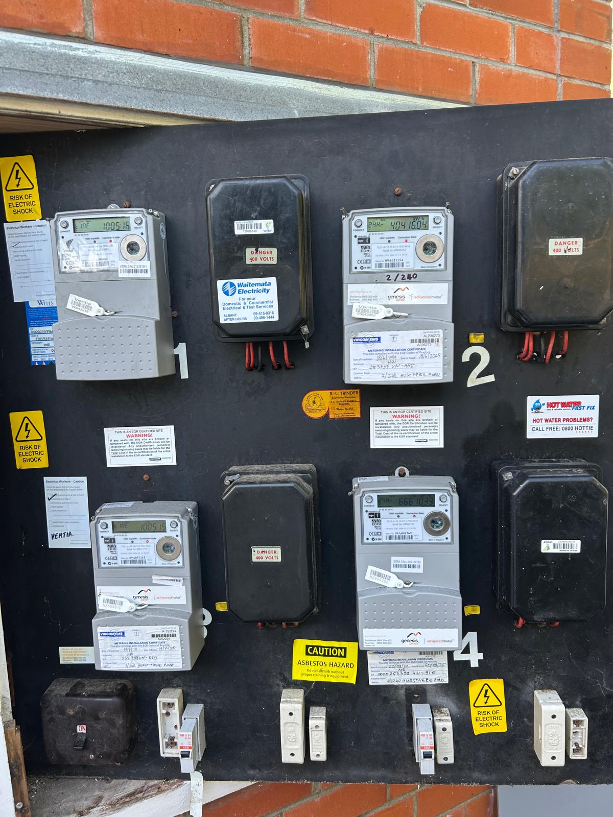 Multi-tenant electrical meter board upgrade by Knight Electrical Solutions